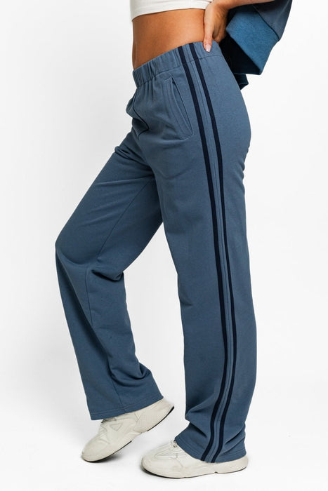 Le Lis High Waisted Side Stripes Straight Track Sweatpants  Jessie Knowles