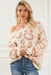 Leopard V-Neck Dropped Shoulder Sweater  Jessie Knowles