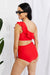 Marina West Swim Seaside Romance Ruffle One-Shoulder Bikini in Red  Jessie Knowles