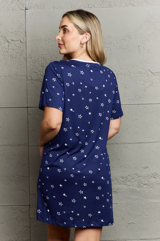 MOON NITE Quilted Quivers Button Down Sleepwear Dress  Jessie Knowles