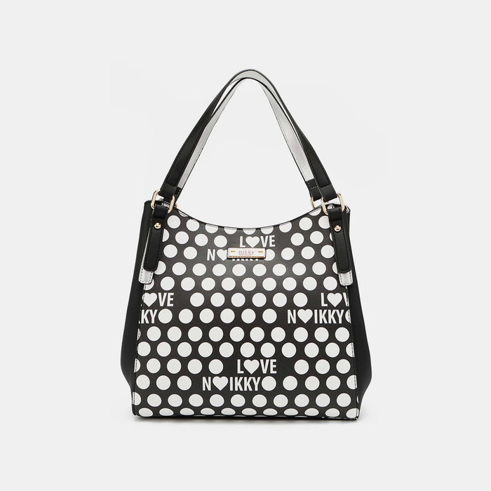 Nicole Lee USA Contrast Polka Dot Handbag  Jessie Knowles