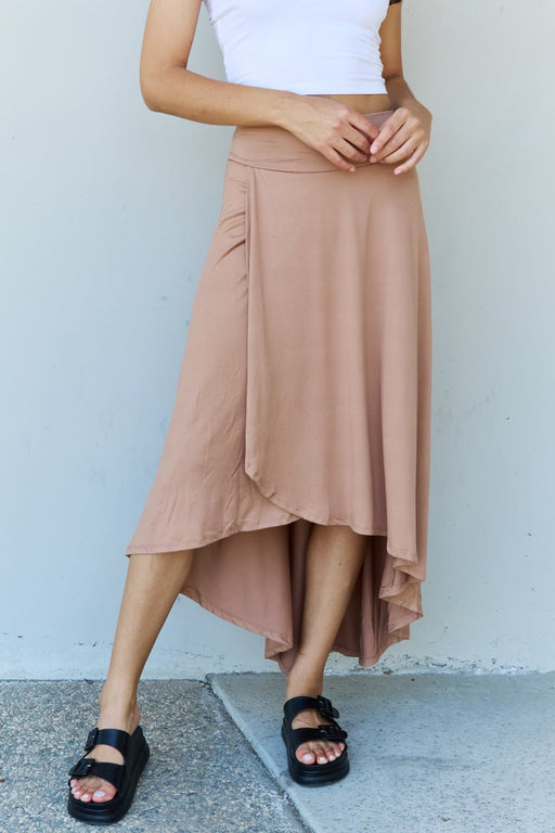 Ninexis First Choice High Waisted Flare Maxi Skirt in Camel  Jessie Knowles