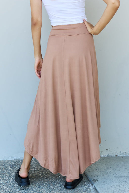 Ninexis First Choice High Waisted Flare Maxi Skirt in Camel  Jessie Knowles