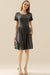 Ninexis Round Neck Ruched Dress with Pockets  Jessie Knowles