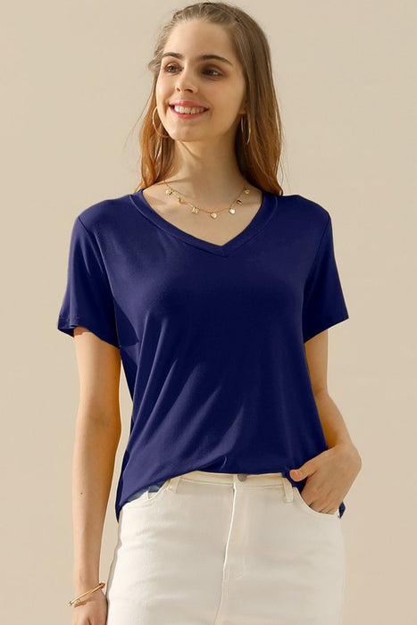 Ninexis V-Neck Short Sleeve T-Shirt  Jessie Knowles