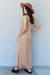 Ninexis Good Energy Cami Side Slit Maxi Dress in Camel DRESSES Jessie Knowles