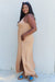 Ninexis Good Energy Cami Side Slit Maxi Dress in Camel DRESSES Jessie Knowles