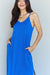 Ninexis Good Energy Cami Side Slit Maxi Dress in Royal Blue DRESSES Jessie Knowles