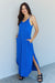 Ninexis Good Energy Cami Side Slit Maxi Dress in Royal Blue DRESSES Jessie Knowles