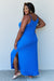 Ninexis Good Energy Cami Side Slit Maxi Dress in Royal Blue DRESSES Jessie Knowles