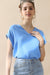 Ninexis V-Neck Trim Rolled Short Sleeve Shirt TOPS Jessie Knowles