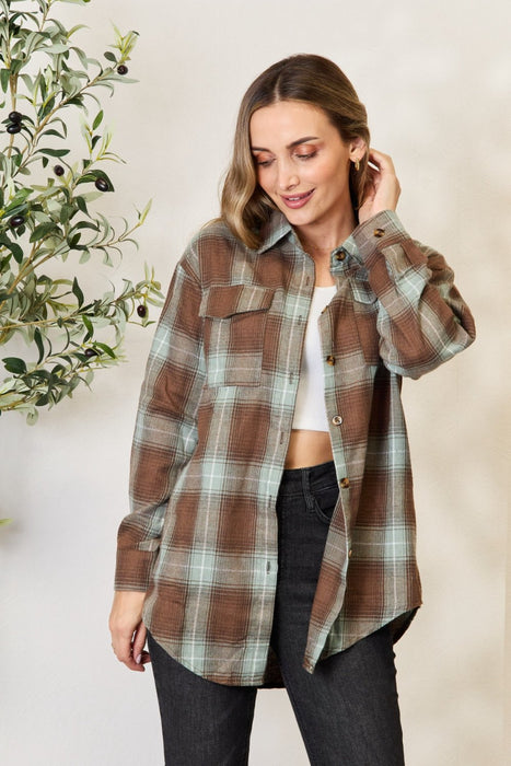 Plaid Dropped Shoulder Shirt  Jessie Knowles