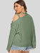 Plus Size Cold-Shoulder Tied Top  Jessie Knowles