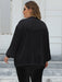 Plus Size Open Front Long Sleeve Cardigan  Jessie Knowles