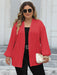 Plus Size Open Front Long Sleeve Cardigan  Jessie Knowles