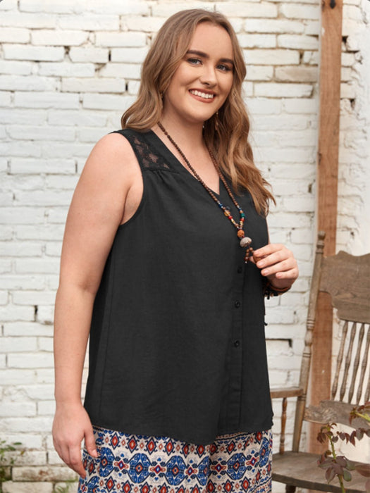 Plus Size V-Neck Tank  Jessie Knowles