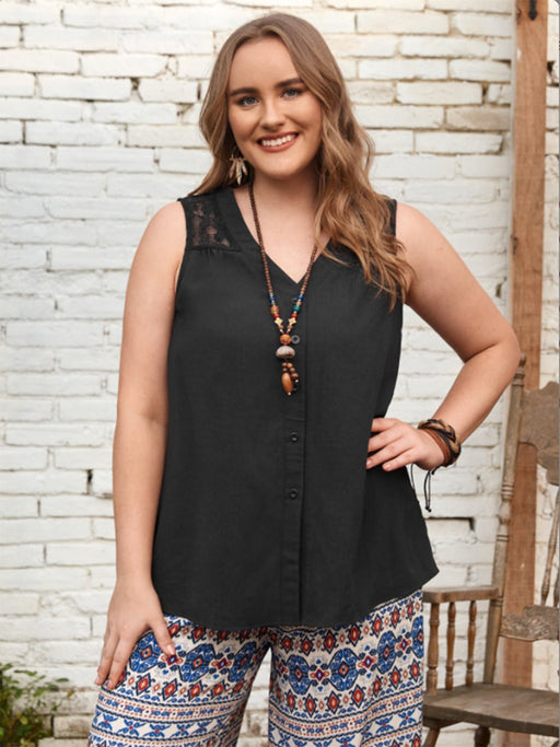 Plus Size V-Neck Tank  Jessie Knowles