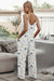 Printed Spaghetti Strap Jumpsuit  Jessie Knowles