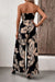 Printed Strapless Wide Leg Jumpsuit with Pockets  Jessie Knowles