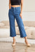 RFM Crop Chloe Tummy Control High Waist Raw Hem Jeans BOTTOMS Jessie Knowles