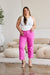 RFM Crop Chloe Tummy Control High Waist Raw Hem Jeans BOTTOMS Jessie Knowles