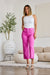 RFM Crop Chloe Tummy Control High Waist Raw Hem Jeans BOTTOMS Jessie Knowles