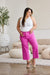 RFM Crop Chloe Tummy Control High Waist Raw Hem Jeans BOTTOMS Jessie Knowles