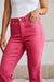 RFM Crop Dylan Tummy Control High Waist Raw Hem Jeans BOTTOMS Jessie Knowles