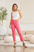 RFM Crop Dylan Tummy Control High Waist Raw Hem Jeans BOTTOMS Jessie Knowles