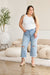 RFM Tummy Control High Waist Raw Hem Distressed Jeans BOTTOMS Jessie Knowles