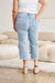 RFM Tummy Control High Waist Raw Hem Distressed Jeans BOTTOMS Jessie Knowles