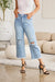 RFM Tummy Control High Waist Raw Hem Distressed Jeans BOTTOMS Jessie Knowles