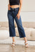 RFM Tummy Control High Waist Raw Hem Jeans BOTTOMS Jessie Knowles