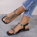 Rhinestone Butterfly Flat Sandals  Jessie Knowles