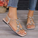 Rhinestone Butterfly Flat Sandals  Jessie Knowles