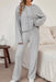 Ribbed Drawstring Hoodie and Pants Lounge Set  Jessie Knowles