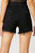 RISEN Frayed Hem Denim Shorts with Fringe Detail Pockets  Jessie Knowles