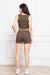 Round Neck Tank and Drawstring Shorts Set SETS Jessie Knowles