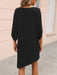 Round Neck Three-Quarter Sleeve Tee Dress  Jessie Knowles