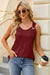 Round Neck Wide Strap Tank  Jessie Knowles