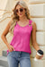 Round Neck Wide Strap Tank  Jessie Knowles