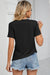 Ruched Round Neck Short Sleeve T-Shirt  Jessie Knowles