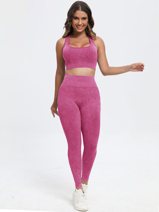 Scoop Neck Wide Strap Top and Pants Active Set  Jessie Knowles