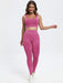 Scoop Neck Wide Strap Top and Pants Active Set  Jessie Knowles