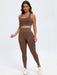 Scoop Neck Wide Strap Top and Pants Active Set  Jessie Knowles