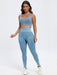 Scoop Neck Wide Strap Top and Pants Active Set  Jessie Knowles