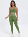 Scoop Neck Wide Strap Top and Pants Active Set  Jessie Knowles