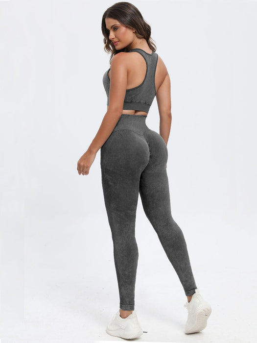 Scoop Neck Wide Strap Top and Pants Active Set  Jessie Knowles