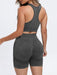 Scoop Neck Wide Strap Top and Shorts Active Set  Jessie Knowles