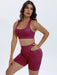 Scoop Neck Wide Strap Top and Shorts Active Set  Jessie Knowles